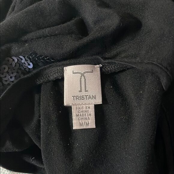 Tristan Black and Silver Tank Top with Sleek Design, Women’s Size Medium - Picture 5 of 5